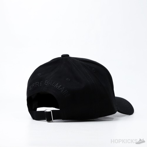 Balmain Embroidered Logo Baseball Cap Black 2409